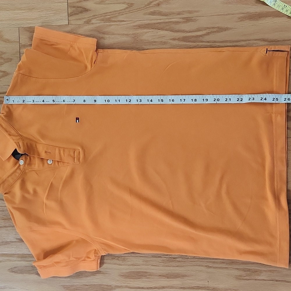 Tommy Hilfiger slim fit polo short sleeves  Small Orange - Picture 11 of 15